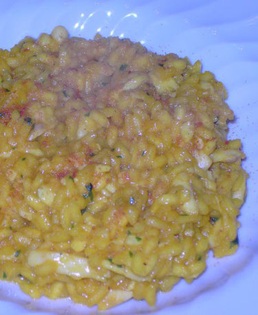 foto ricetta Riso allo zafferano e spigola 
