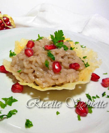 foto ricetta Risotto alla melagrana: portafortuna 