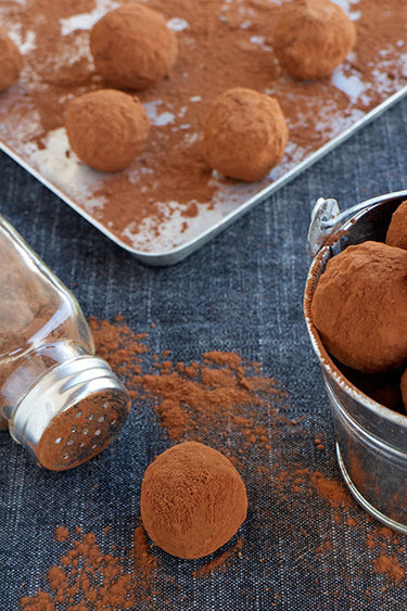foto ricetta Tartufi di cioccolato al riso croccante 
