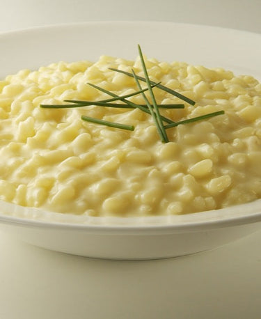 RISOTTO AU THYM, BANON, ANCHOIS ET ASPERGES VERTES 