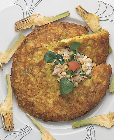 foto ricetta Frittata di riso integrale con carciofi 