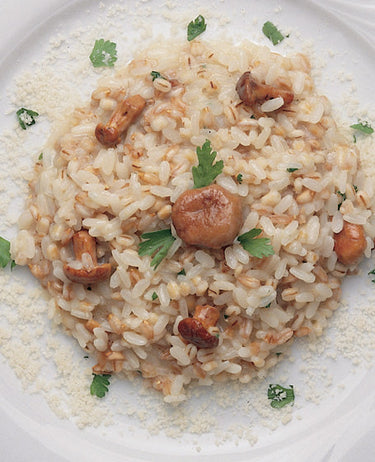 foto ricetta Riso con funghi finferli 