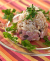 foto ricetta Piramide di riso ai 3 Cereali riso con tartare di tonno 