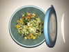 3 GRAIN SALAD WITH ROASTED WITH ROASTED VEGETABLES AND LEMON 