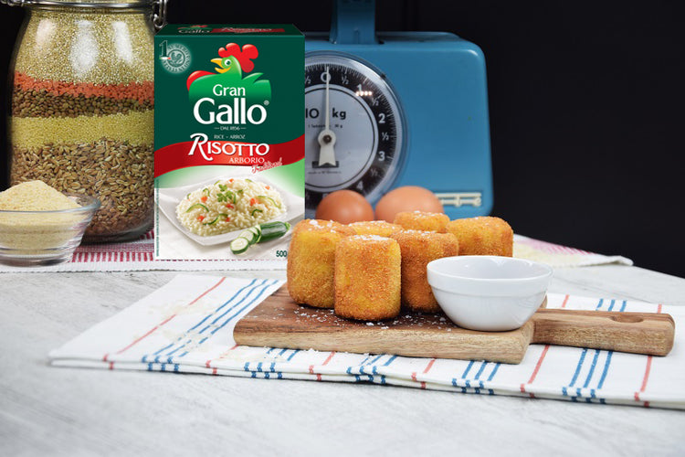 CROQUETAS DE ARROZ AROMA Y MOZZARELLA 