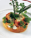 foto ricetta Riso Carnaroli al pomodoro fresco con anguilla ed insalatina di campo 