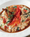 foto ricetta Risotto alle Erbette, con quaglia Farcita e Salsa al Foie Gras 