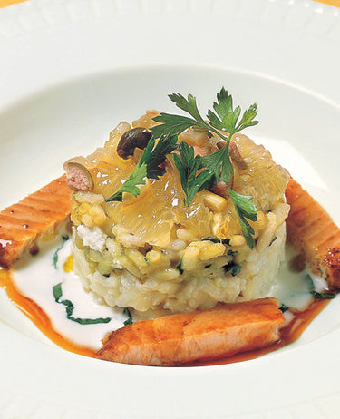 foto ricetta Risotto con tonno rosso alla Grenoibloise e cipollotti 