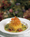 RISOTTO WITH SAVOY CABBAGE, BACON AND BLACK PEPPER IN AN ONION 