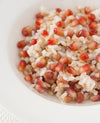 Risotto al Melograno e Birra con 3 Cereali Riso, Farro e Orzo 