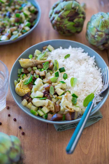 RIZ AROMA VÉGÉTARIEN AUX LÉGUMES GRILLÉS 